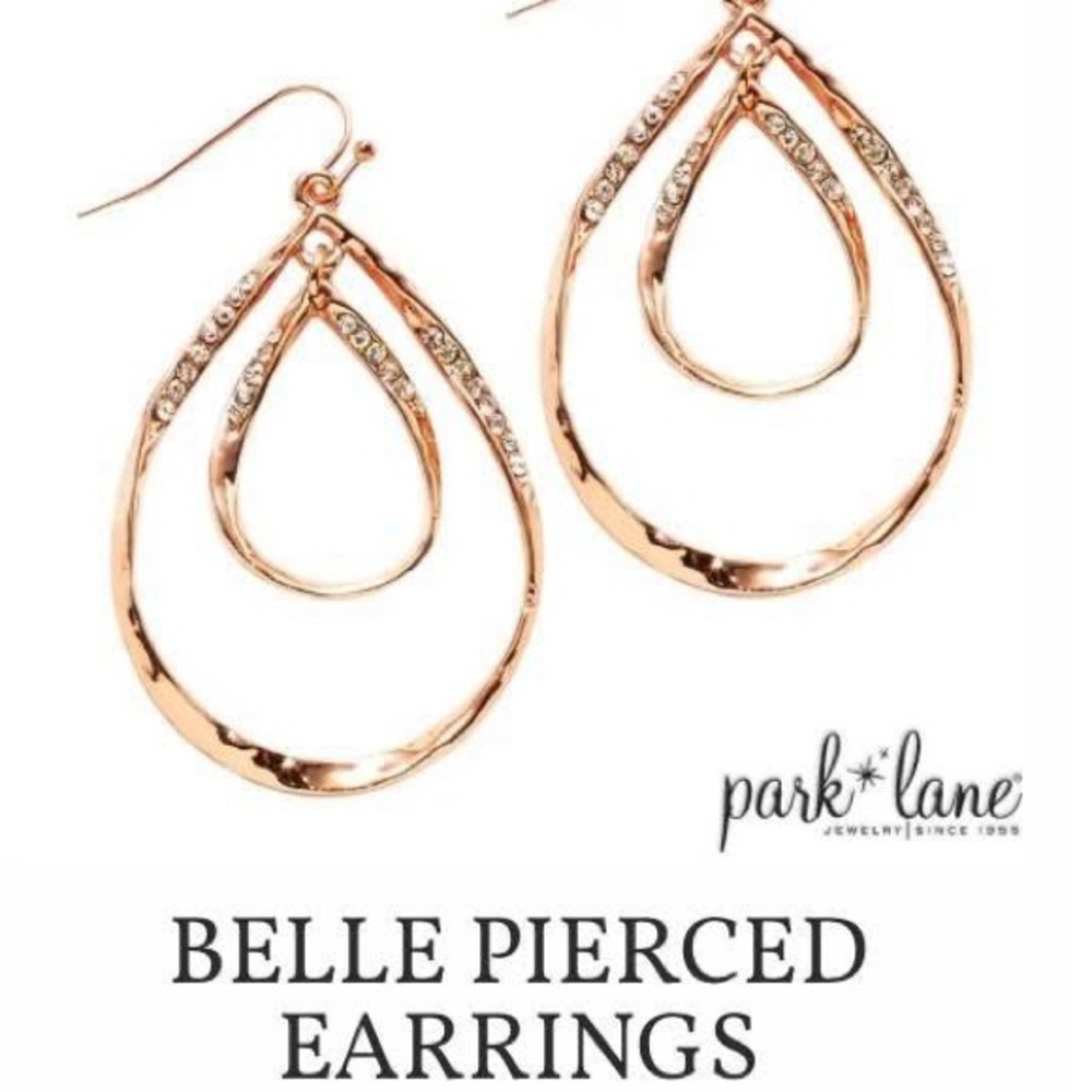 Park Lane “BELLE” Sparkling Rose Gold Earrings